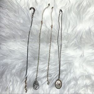 Gold tone necklaces from Francesca’s Collection